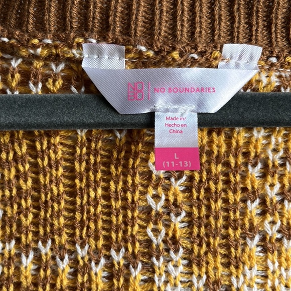 NoBo Fashion Cropped V-Neck Cardigan Sweater Junior Size L (11-13) - Picture 10 of 11